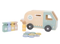 ELINELI Drveni smetlarski kamion za djecu