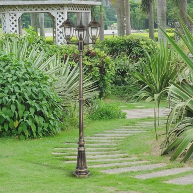 Toronto vanjska stajaća svjetiljka, E27, 3x, max 60W, IP44, RA8460, antik zlato