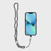 Privjesak za telefon Crystal diamond / dužina kabla 74cm (37cm u omči) / oko vrata - crni