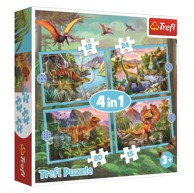 TREFL Puzzle DINOSAURI 4u1