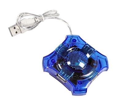 ESPERANZA USB 2.0 Hub EA150B, 4 x USB, plava