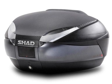 SHAD SH48 tamno sivi gornji kofer za motocikl (uključuje: navlaku + naslon)