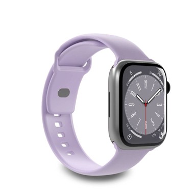 PURO Remen za pametni sat Icon za Apple Watch 42/44/45/49 mm, silikonski, lavanda, 2 kom