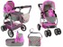 Kolica za lutke Carrycot Stars, 2 u 1,siva