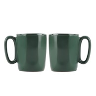 VIALLI DESIGN Tamno zelene šalice u setu 2 kom za espresso od kamenine 80 ml Fuori 