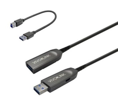 VIVOLINK USB AA 3.2 gen 1 kabel 10 m crne boje