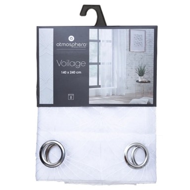 ATMOSPHERA Gotove zavjese Mia, bijela, 140x240 cm
