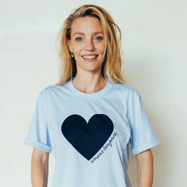 Majica za dojenje kratki rukav – Blue Heart