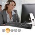 NEDIS Žičana tipkovnica USB A multimedija azerty fr raspored numerička tipkovnica