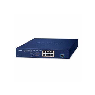 PLANET Switch MGS-910XP - 8-Port 10 100 1000 2500T 802.3at PoE 1-Port 10G SFP