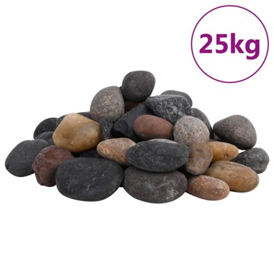 Polirani kamenčići, 25 kg, raznobojni, 5 - 8 cm