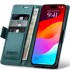 OVERBOARD Sjajna liči futrola za Apple iPhone 17 Pro, novčanik s preklopom, zelena