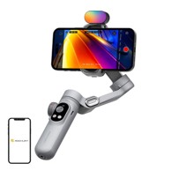 MOJPLANET Gimbal AOCHUAN X Pro, RGB rasvjeta, siva