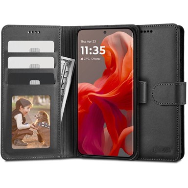 TECH-PROTECT Preklopna maskica za Motorola Moto G85 5G, novčanik, crna