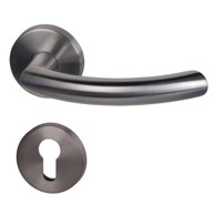 ALPERTEC Kvaka za vrata, cilindar, inox Kingatone II-R