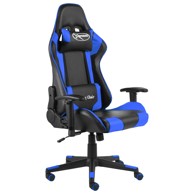 Okretna gaming stolica plava PVC