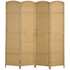 HOMESTAR Pregrada za sobu, sklopiva, 4 panela, 160x16x170 cm, prirodna
