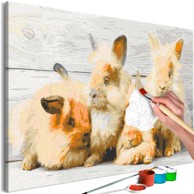 Slika za samostalno slikanje Four Bunnies 60x40