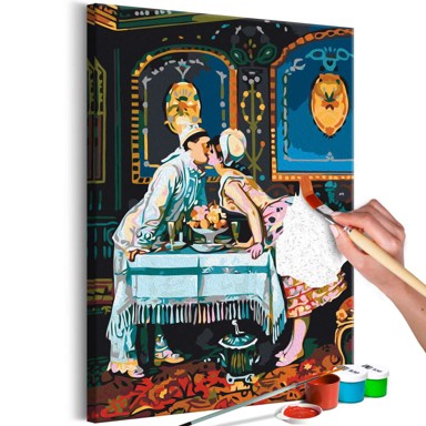 Slika za samostalno slikanje The Kiss by Toulmouche 40x60