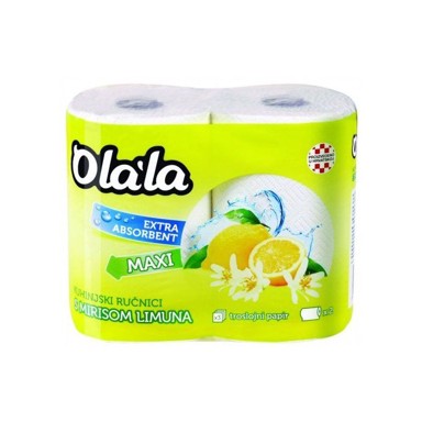OLALA Papirnati ručnici limun troslojni 2/1