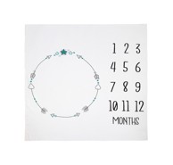 Podloga za presvlačenje od muslina, 120x120 cm, bijela