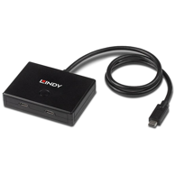 LINDY USB-C hub 43329, USB 3.2 Gen 1, 5000 Mbit/s, crni