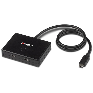 LINDY USB-C hub 43329, USB 3.2 Gen 1, 5000 Mbit/s, crni