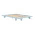 KARUP DESIGN Bračni krevet Japan 180x200 cm od masivnog bora s podnicom, svijetlo plavi