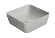 GSI NUBES Umivaonik, 38x38 cm, nadgradni, keramika, siva mat