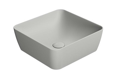 GSI NUBES Umivaonik, 38x38 cm, nadgradni, keramika, siva mat