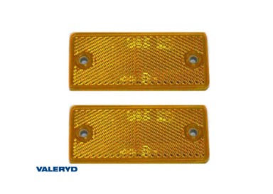 VALERYD Katadiopter kvadratni 90x40mm žuti s rupama za vijak (2 kom) 3160050