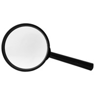 FORNAX Povećalo 5x fi 75 mm PVC, crno