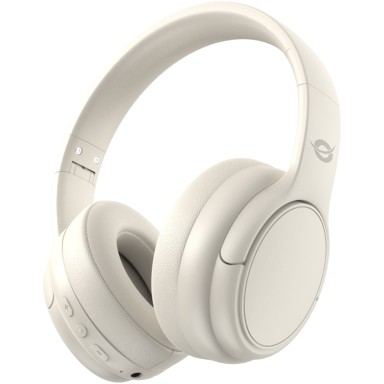 CONCEPTRONIC Naglavne slušalice s mikrofonom, bežične, Bluetooth 5.4, stereo, bez obruča, 30 h, bijele
