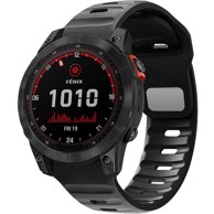 GS QuickFit silikonska narukvica za Garmin Fenix, 26 mm, crna