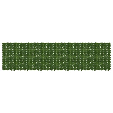Balkonski zaslon s lišćem grožđa 400 x 100 cm, zeleni