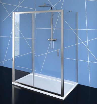 POLYSAN Tuš kabina EASY, trostrana, 1300 x 800 mm, L/D, prozirno staklo