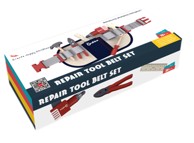 Alati drveni za male majstore + remen, šareno