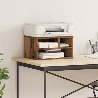Držač za printer 40 x 32 x 22,5 cm, konstruirano drvo, staro drvo