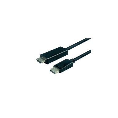 ROLINE Kabel DisplayPort 1.2 na HDMI, 2 m, crni