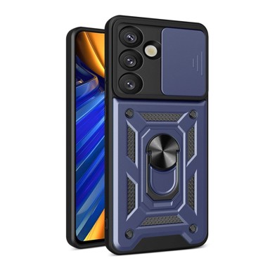 Armor CamShield hibridna maskica sa stalkom i zaštitom kamere za Samsung Galaxy S25 Edge, plava