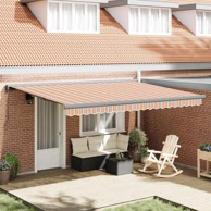 Tenda, 400 x 300 cm, platno i aluminij, narančasta i siva