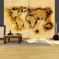 Foto tapeta Gold-diggers' map of the World 400x309