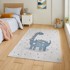 THINK RUGS Plavi/svijetlo sivi dječji tepih 120x170 cm Vida Kids Dinosaur