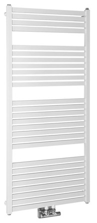 AQUALINE Radijator TONDI, 600 x 1330 mm, središnji priključak, bijeli