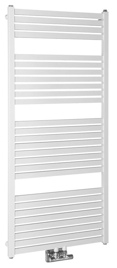 AQUALINE Radijator TONDI, 600 x 1330 mm, središnji priključak, bijeli