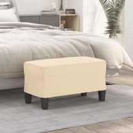 Klupa 70 x 35 x 41 cm od tkanine - krem