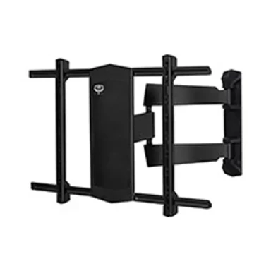 B-TECH Zidni nosač za ekran Ultra-slim Double Arm, s nagibom i zakretanjem, VESA 600 x 400, crni