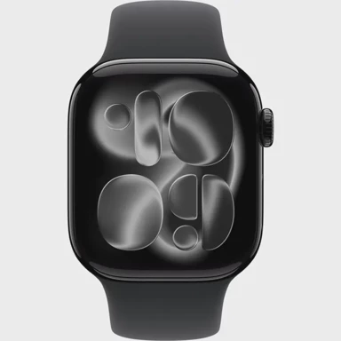 APPLE Watch Series 11, crni (sjajni), aluminij, 46 mm, Sports narukvica crna M/L