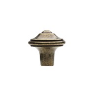 Ručka za namještaj Okov dugme boja starog mesinga ugleđena