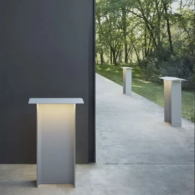 Stajaća svjetiljka Fienile D98/3 72 cm IP65, siva